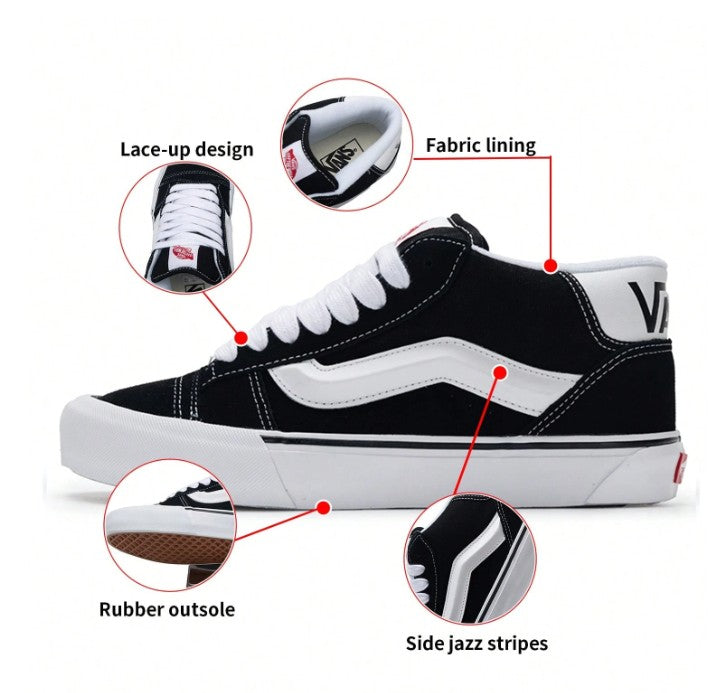Vans Knu Mid メンズ・レディース スポーツシューズ 軽量 ローカット スニーカー カジュアルシューズ VN000CQ96BT
