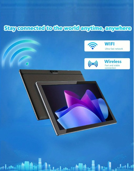 Coopers YQ10S Max Android 15 タブレット 10インチ, RK3562 4コア 2.0Ghz/6GB RAM 128GB ROM/2.4G+5G WiFi+WiFi 6/BT 5.0/FHD IPS ディスプレイ/200万+500万画素 デュアルカメラ/Type-C/6000mAh/1TB SDカード拡張対応/キーボード、マウス、スタイラス、保護ケース、保護フィルム付属(アダプター無し)