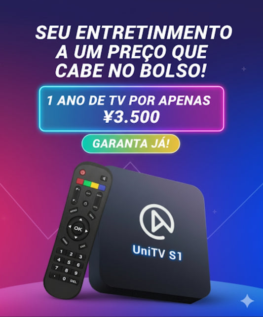 1 ANO DE TV POR APENAS ¥3.980! 🤩