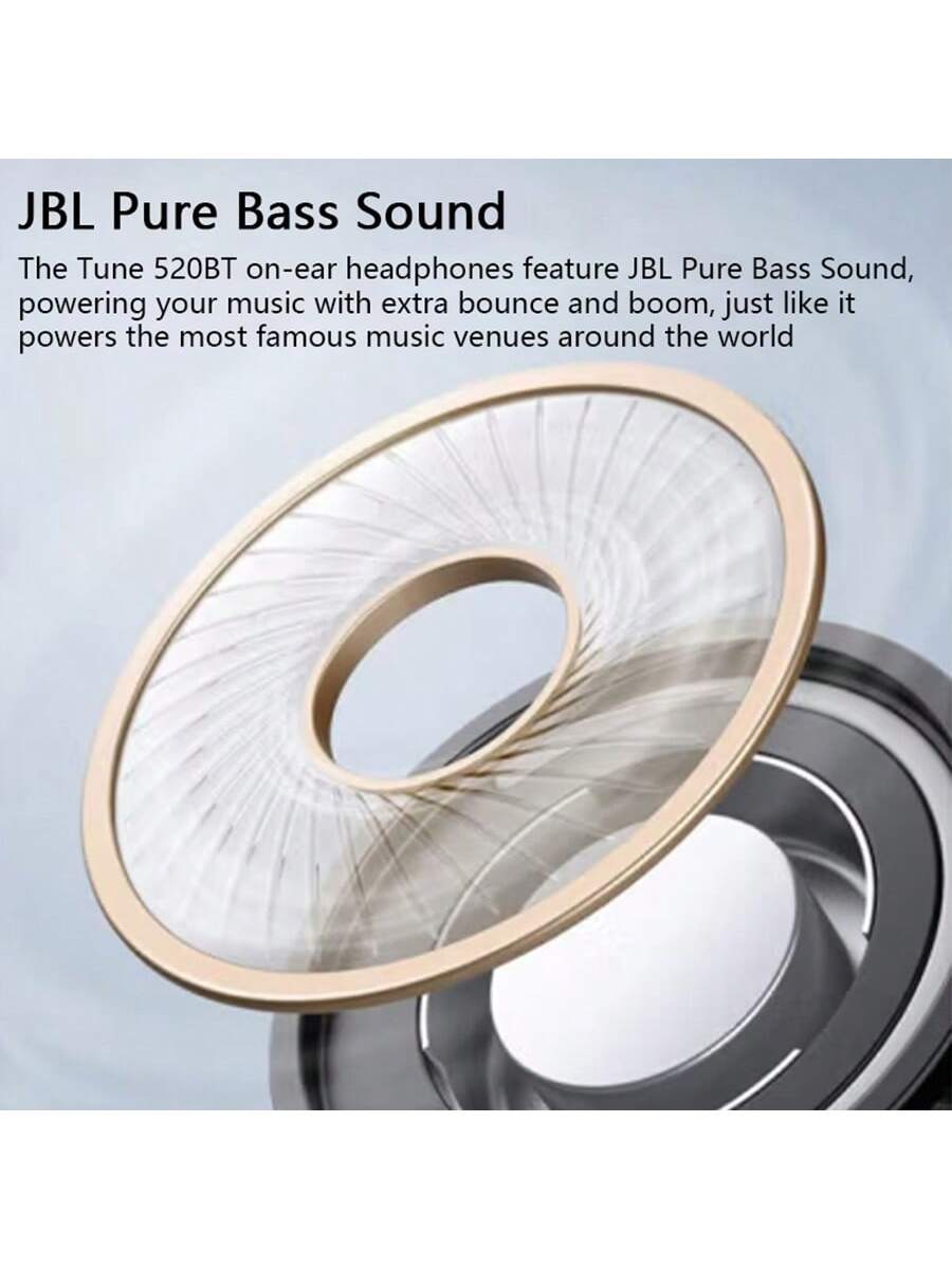 🎉🛒JBL JBL Tune 520BT ワイヤレス オンイヤーヘッドホン Bluetooth 5.3 ハンズフリー通話 ポータブル ゲーミング スポーツイヤホン マイク付き T520 800+ 累計販売💰価格-50%